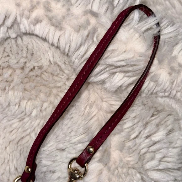 Coach Red Monogram Patterned Wristlet - Picture 8 of 11